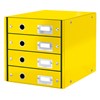 Obrázek Zásuvkový box Leitz Click & Store - 4 zásuvky / žlutá