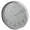 Obrázek Nástěnné hodiny Hama Elegance tiché / stříbrno-šedé / průměr 30 cm