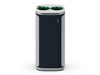 Obrázek Odpadkový koš KOBRA WASTEE na sklo - 60 L / zelená