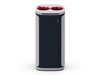 Obrázek Odpadkový koš KOBRA WASTEE na kov - 60 L / červená