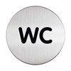 Obrázek Piktrogram nerez Durable - WC / Ø 83 mm